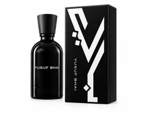 YUSUF BHAI Imperial Valley Perfume - Exquisite Eau de Parfum in Striking Black Glass Bottle with Geometric Cap for Sophisticated Elegance