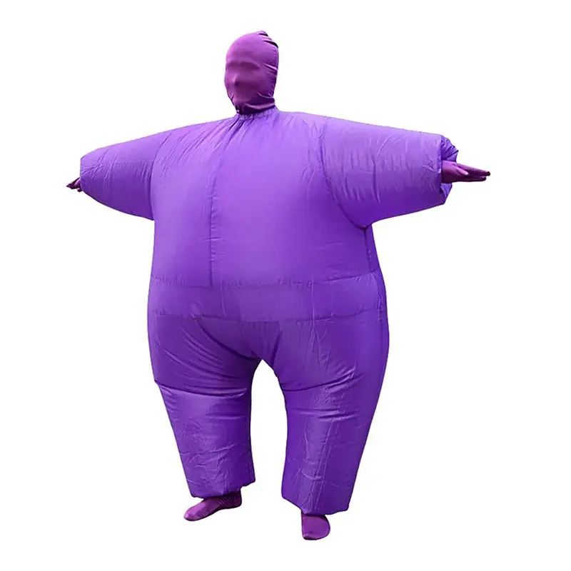 CIPACHO Men's Fancy Inflatable Costume - Crew Neck, Full-Body Zip-Up Air-Blow-Up Cosplay Gear with USB for Outdoor Halloween Events, Park Gatherings (Pink, Rose, Yellow, Blue, White, Butterfly)