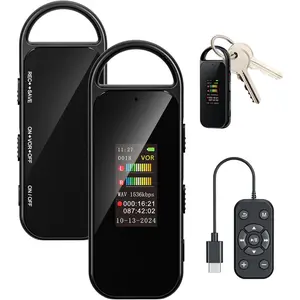 64GB Digital Voice Recorder with Playback, Portable Audio Recording Device for Lectures, Meetings, Interviews, Voice Activated Recorder with Noise Reduction,A-B Repeat,MP3 Player & Password Protection