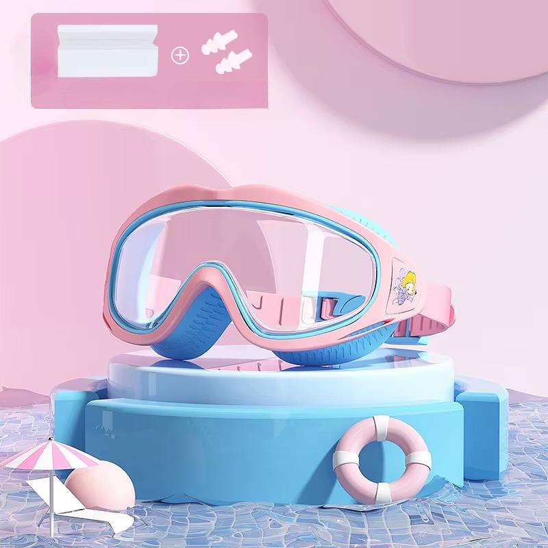 AquaChamp Kids Swim Set – Waterproof Anti-Fog Swimming Goggles & Cap with Protective Case
