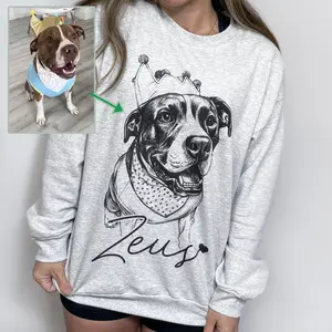 Custom Pet T-Shirt with Photo & Name DTG Printed