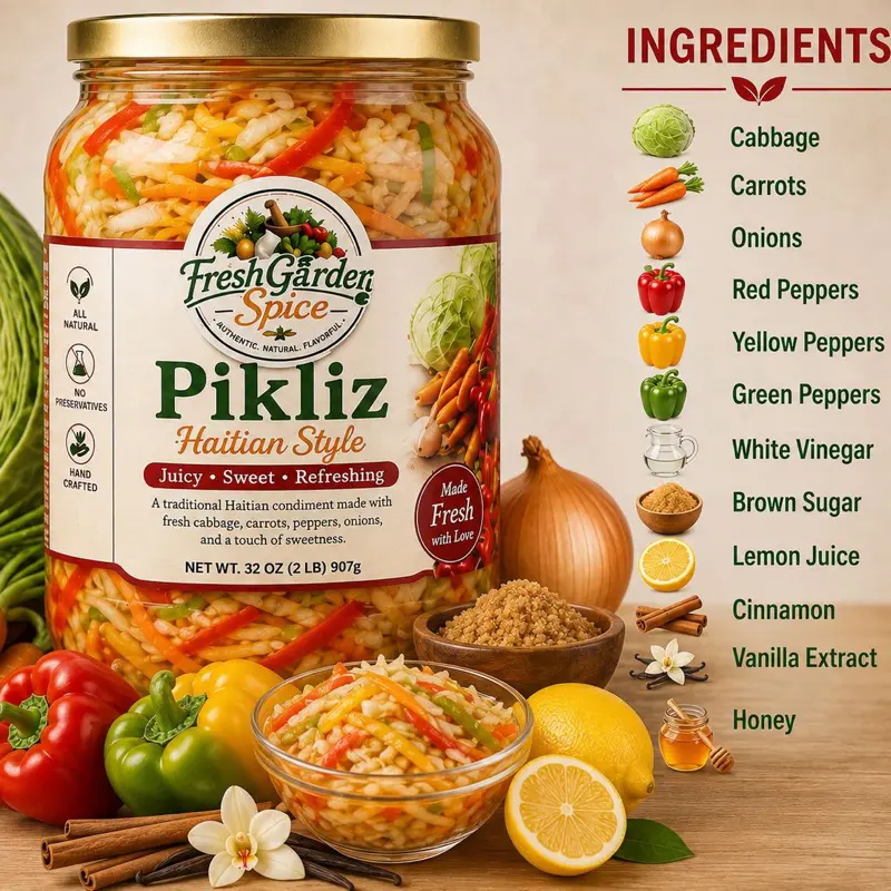 Sweet Haitian Pikliz Snack