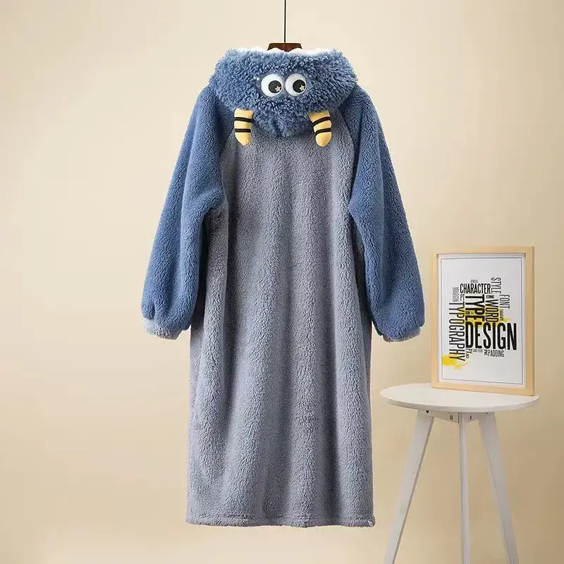 Blue monster nightgown