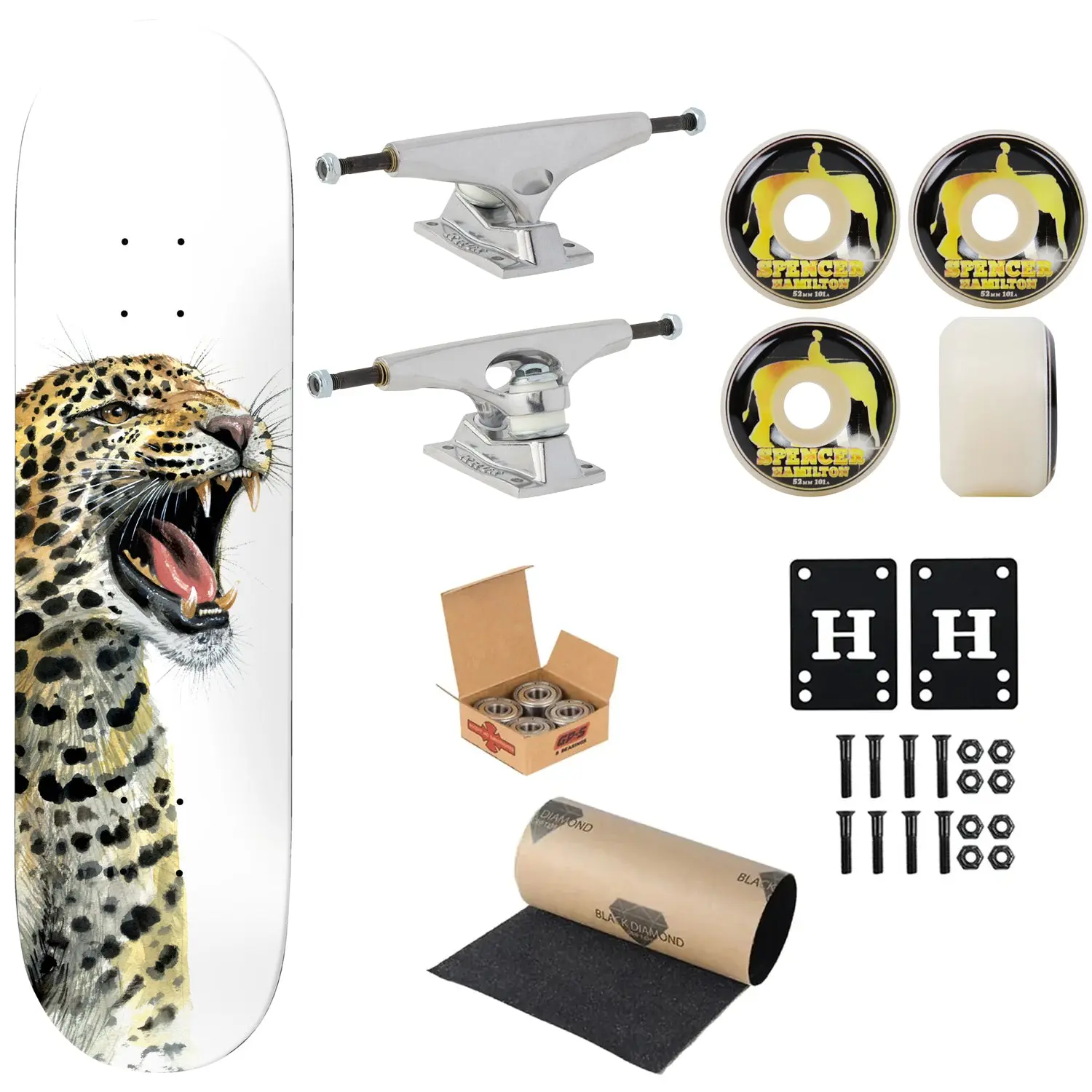 Deathwish Premium Complete Skateboard Yuri Onca-Pintada 8.5" Ft. Krux/Satori/Independent