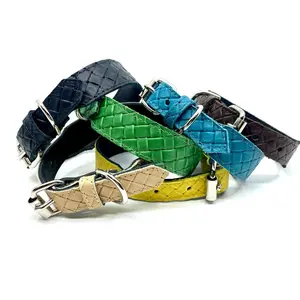 Capri Collection- Designer Dog Collars in Assorted Colors with Unique Textured Patterns for Stylish Pet Wear