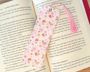 Halloween Ghosts Reading Books Laminated Bookmark