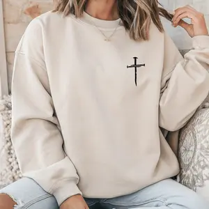 Three Nail Cross Women's Christian Sweater