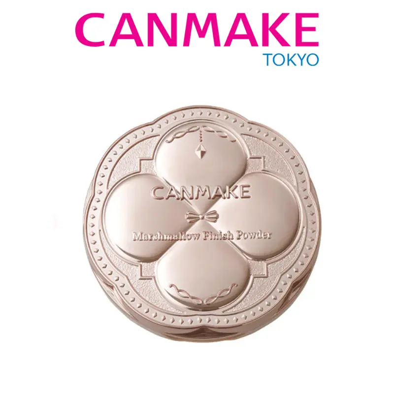 CANMAKE Marshmallow Finish Soft Pressed Setting Powder - Foundation-Setting, Oil-Control, Moisturizing Makeup with Pore Coverage, Silica, Butylene Glycol, Rosemary, Horse, Olive, Lemon, Grape & Chamomile Extracts, Handy Adult Facial Cosmetic