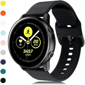 Silicone Watch Band (Band Only), 1pc Replacement Watch Band for Samsung Galaxy Watch 3 4 5 7, Huawei GT & Xiaomi Smart Watch, Fashionable Watch Band for Daily Wear, Smart Watch Straps, Wearable