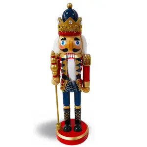 Lavish King Nutcracker, Gold, Red, and Blue
