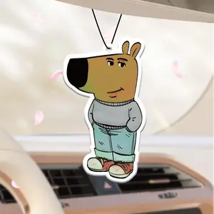 Cartoon Dog Design Car Air Freshener, Car Fragrance, Car Air Freshener Ornament, Car Rear-view Mirror Hanging Aromatherapy Tablet, Car Interior Decoration Accessories, Car Interior Diffusers
