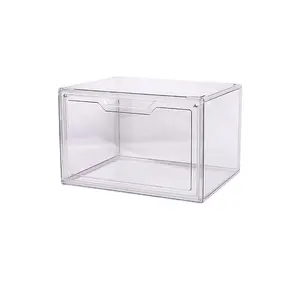 Acrylic Transparent Shoe Box Clear Shoe Organizer Stackable Sneaker Display Case Plastic Shoe Storage Box for Home Storage