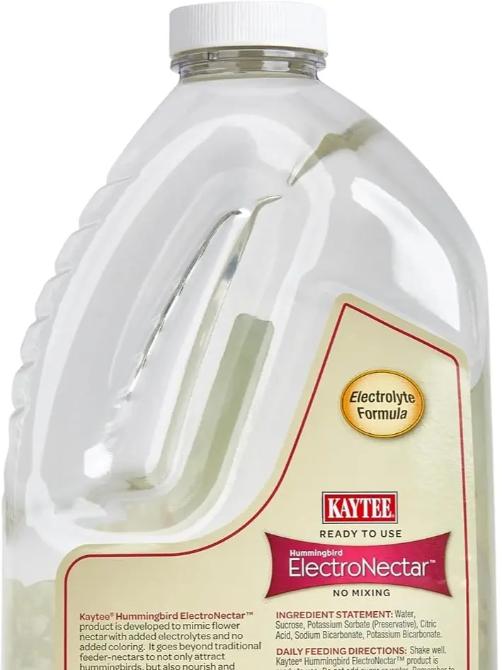 Kaytee Hummingbird ElectroNectar Wild Bird Food - Ready-to-Use, 64 oz Bird Supply for Wild Hummingbirds
