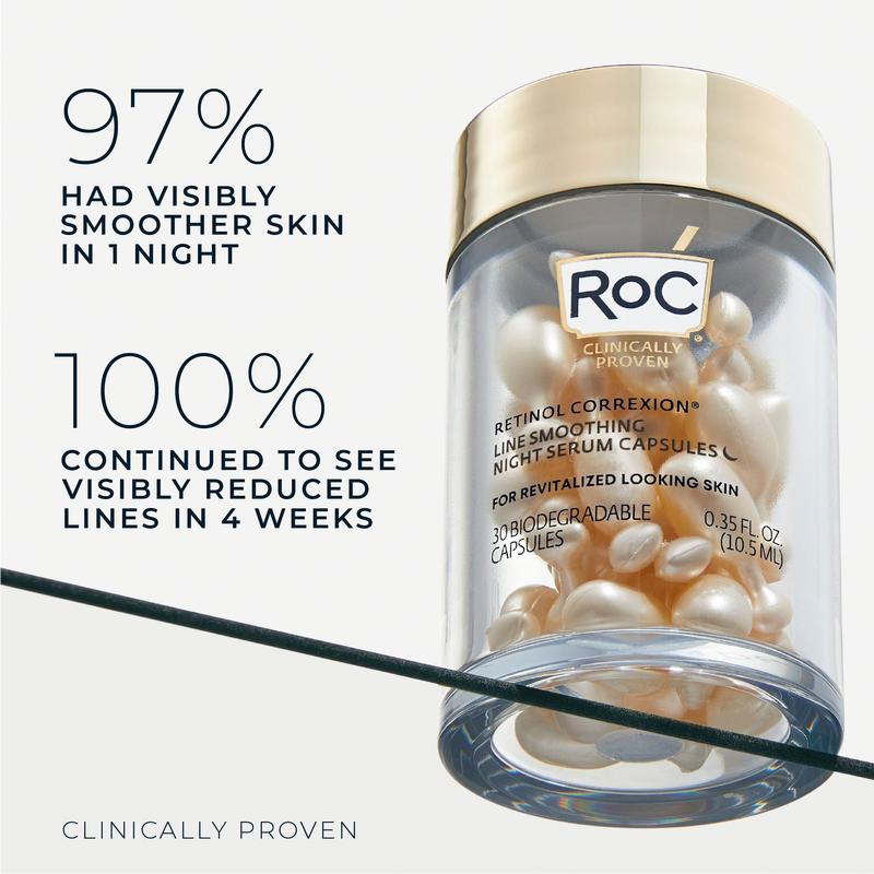 [RoC Skincare] RETINOL CORREXION Line Smoothing Night Serum Capsules