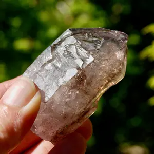 2.6in 90g Smoky Amethyst Quartz Crystal Elestial, Zimbabwe aa1