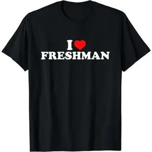 Comfortable Unisex Freshman T Shirt Casual Streetwear Cotton Tee Gifts for Men