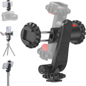 Smartphone Tripod Mount Adapter, Cell Phone Tripod Holder Selfie Stick Monopod Adjustable Clamp, Fits for   and Android Smartphones