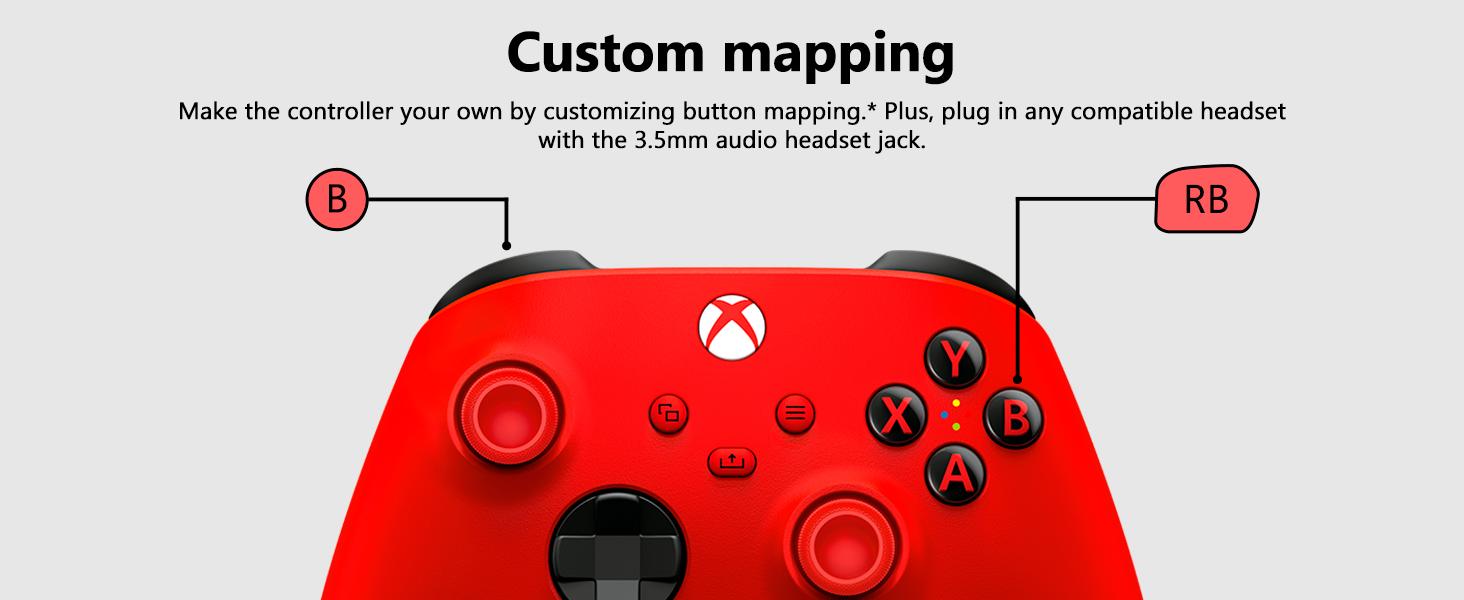 Microsoft Xbox Wireless Controller - Red - Works with Xbox consoles • Windows PC • iOS & Android