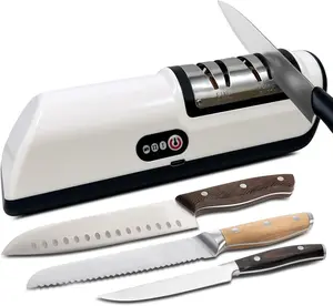 4 Gears Electric Knife Sharpener, Portable 1Count Multifunctional Knife Sharpener, Household Knife Sharpener for Kitchen, Kitchen Gadgets, Gift