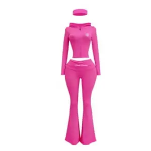 Bubble Gum Lounge Set, Soft Breathable Loungewear for Women, Comfortable 2-Piece Home Outfit