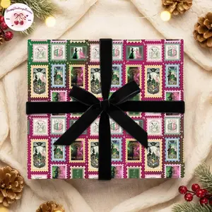 Wicked Movie Wrapping Paper Gifts, Glinda Elphaba Green Or Pink Family Matching, 2025 Wicked Wrapping Gifts, Christmas Holiday Party Paper