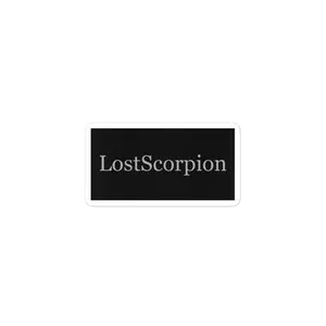 LostScorpion 'LostScorpion Black Leather Logo by JESSE' Vinyl Sticker Decor Decorative