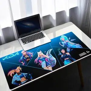 KDA Sublimation Gaming Mouse Pad, Wireless Mouse-Compatible Desk Mat with Smooth Surface, Durable Rubber Base, Extended Keyboard Mousepad for PC Gaming & Office Use, Ideal Gift, Sublimation Mouse Pads