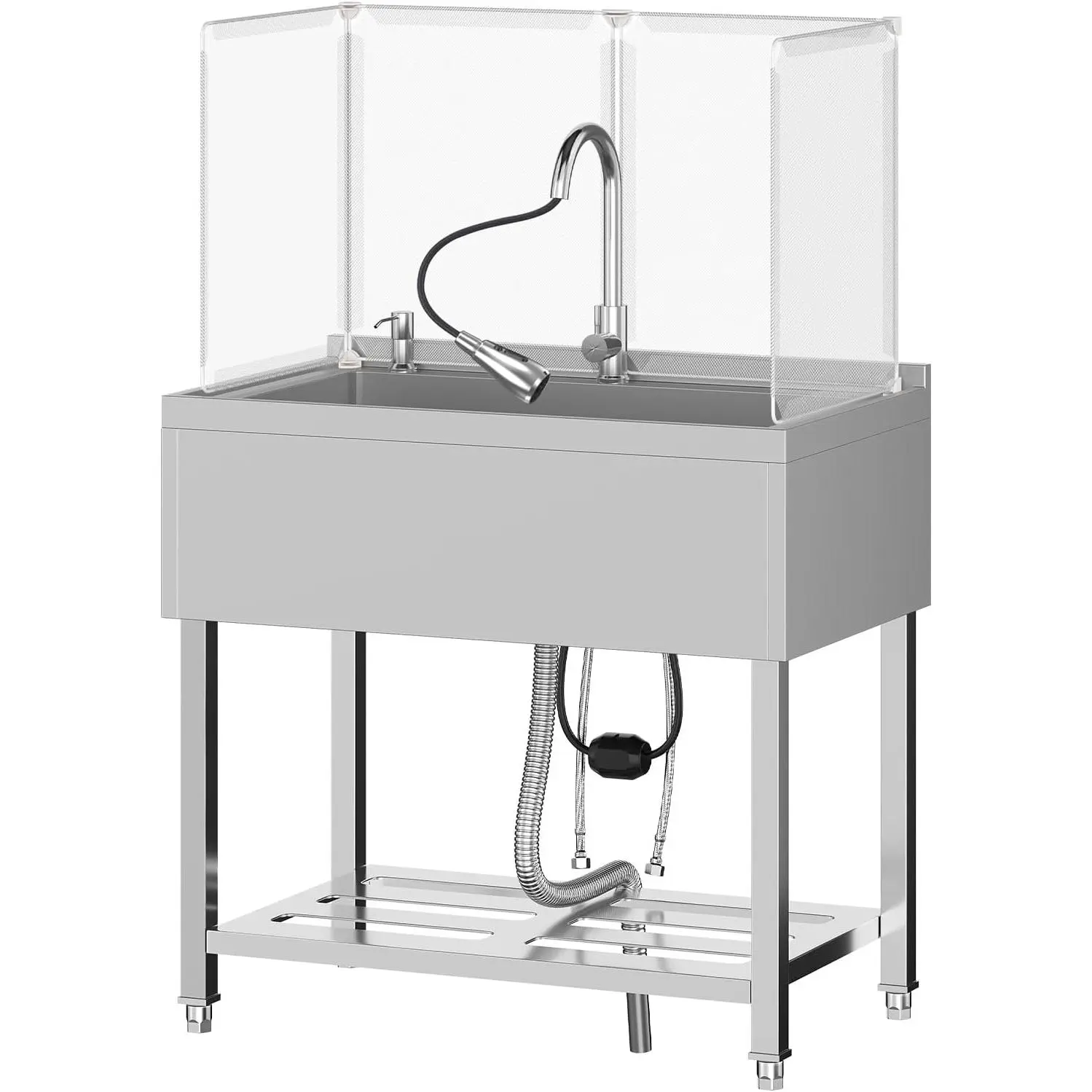 Stainless | Extra Deep | With Backsplash