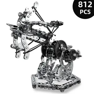 Dragon Hunting Crossbow 812PCS – 3D Metal Puzzle Mechanical Model Erector Set – Boys, Adults, and Men – Perfect Christmas Birthday Gift Ornament