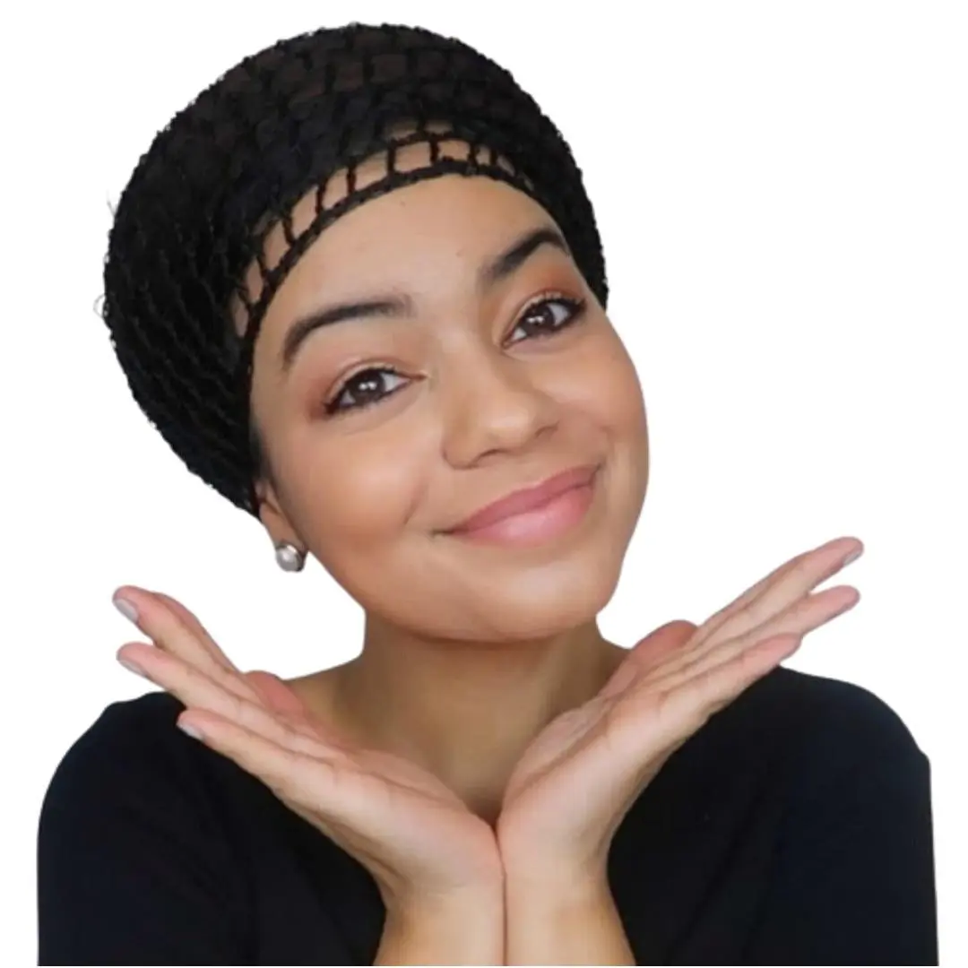 Tubi Mesh Crochet Hair Net - Lightweight Heatless Snood for Women & Girls - Breathable One Size Fits All - Dream Rest Repeat - Gift Idea