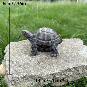 Lifelike Resin Turtle Statue, Bring Your Garden to Life, Outdoor Decor Must-Have, Realistic Design, Perfect for Yard & Patio