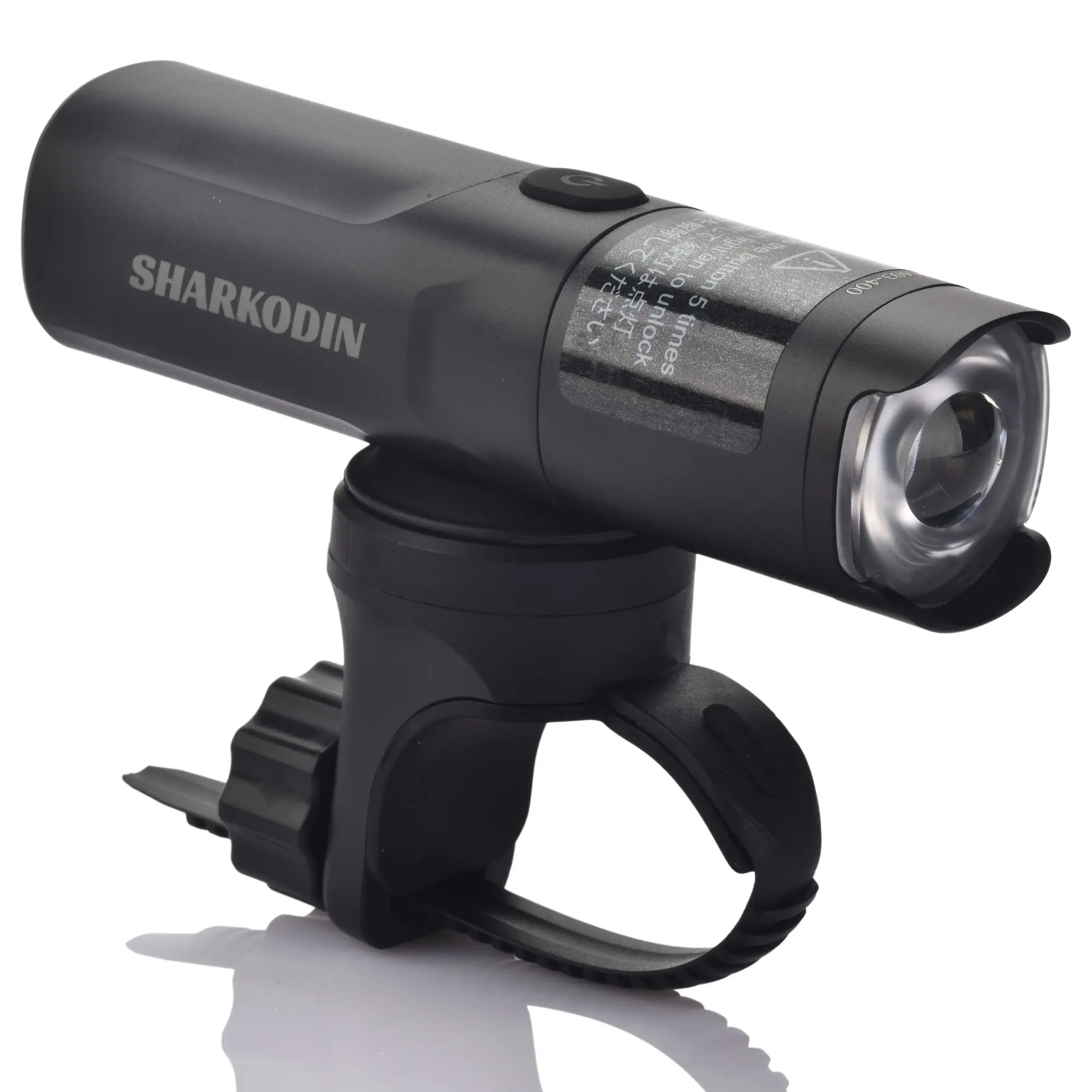 SHARKODIN 400 Lumens Bike Headlight Rechargeable, Rotating Lens Anti-Glare Bicycle Light for Night Riding for MTB Road Gravel bike accessories bikelight