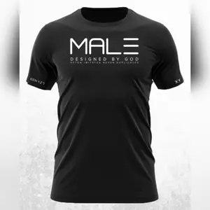 MALE T-SHIRT Designed by God. OFTEN IMITATED NEVER DUPLICATED. Menswear Soft Stylish