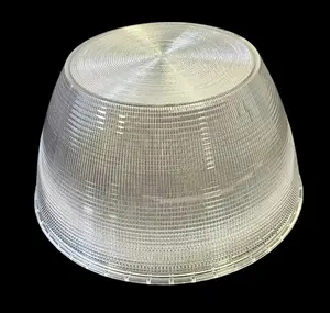 F-9084 | Lexalite Tapered Refractor Lens | Polycarbonate | Closed Bottom | Clear | 15.9" Diameter | 8.12" High