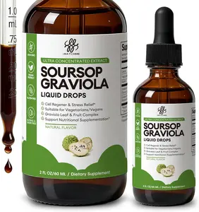iMATCHME Soursop Graviola Herbal Liquid Drops, Natural Soursop Bitters Extract, Sugar-Free & Gluten-Free, Natural Flavor, 2 Fl Oz