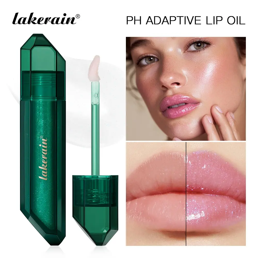 PH ADAPTIVE LIP OIL Magic Hydrating Lip Oil PH Activated, Color Shifting Moisturizing Lip Tint with Hydration, Lip Volumizer Shine and Lasting Color, Moisturizing Lipgloss Non-Sticky, Perfect for Gift Personalized Glossy Looks