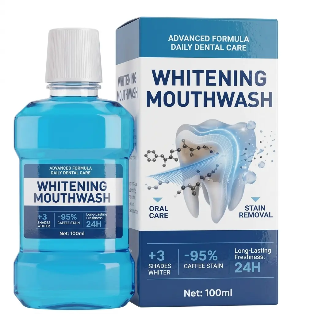 Fresh Breath Mouthwash – Alcohol-Free Oral Rinse for Daily Freshness, Mint Flavor Mouthwash for Clean Breath & Oral Hygiene, Non-Medicated Daily Mouth Rinse for All Ages, 100ml