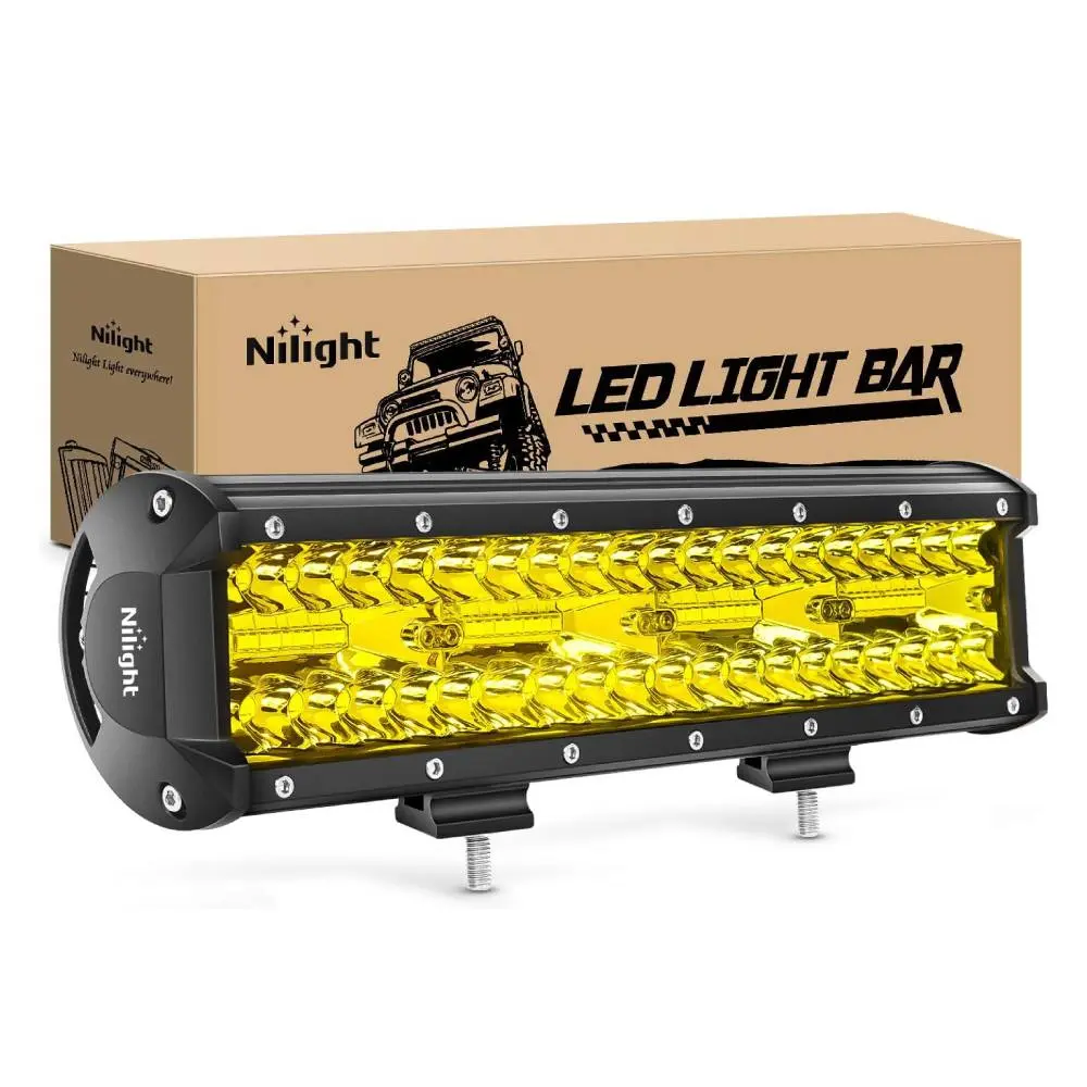 12 Inch 240W Amber Lights Triple Row Spot