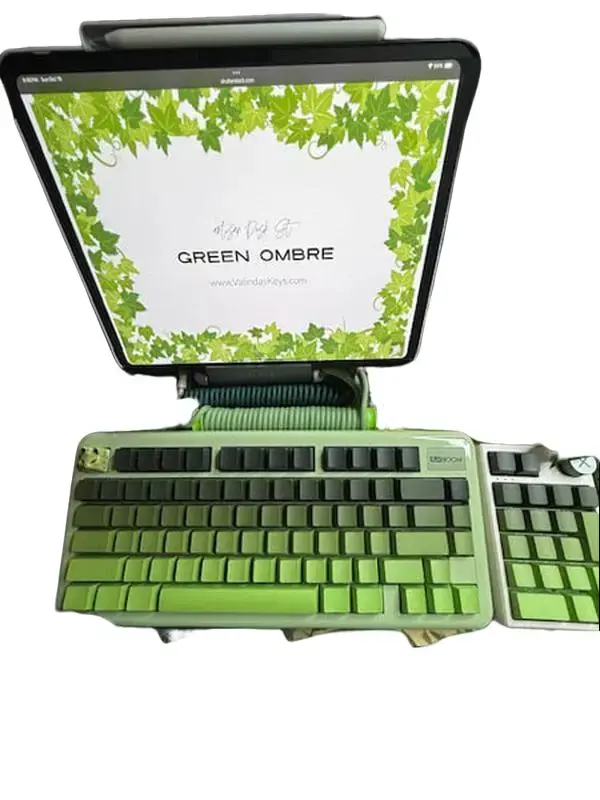 Green Ombre Wireless Keyboard Full Set