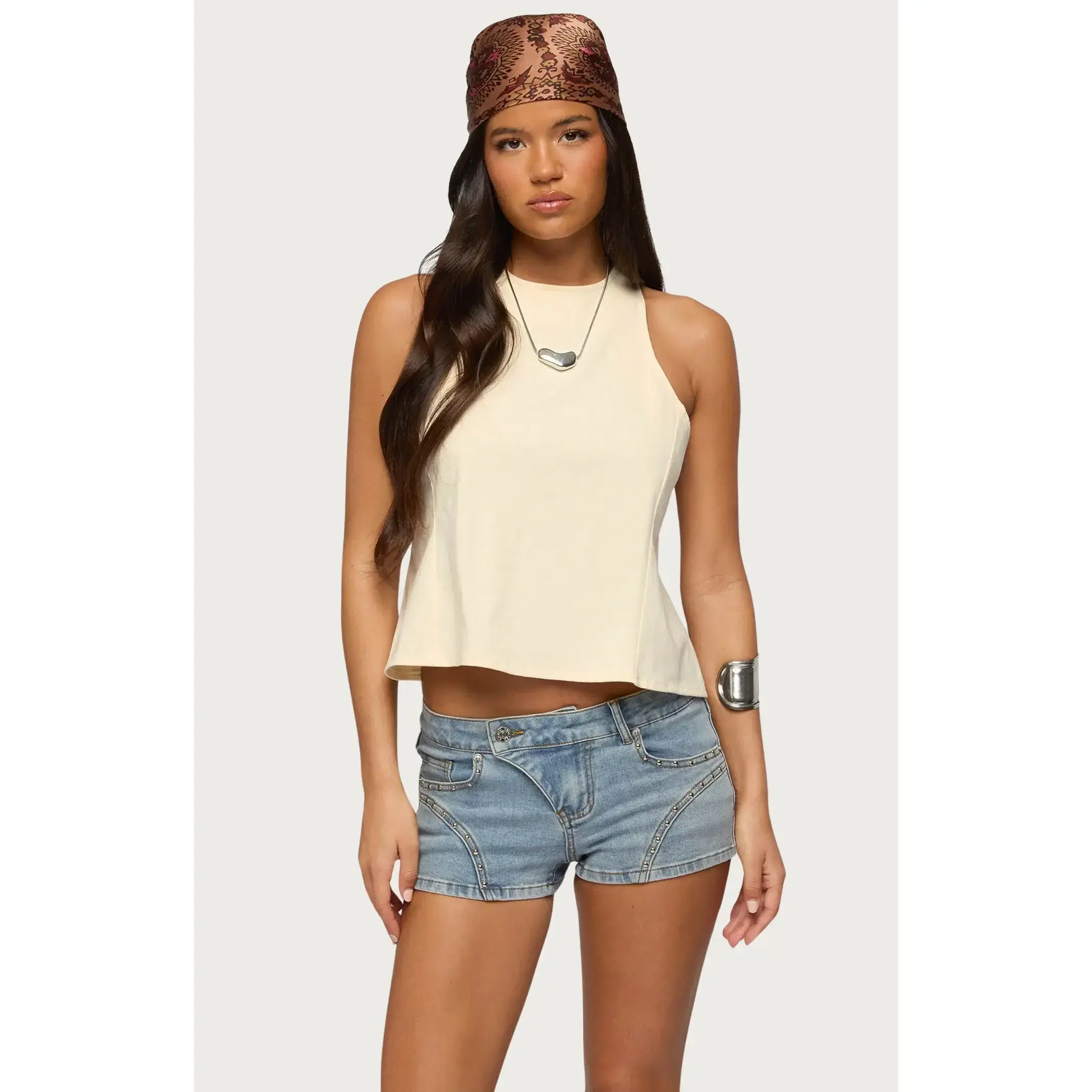 Edikted Women's Nerida Crisscross Backless Top