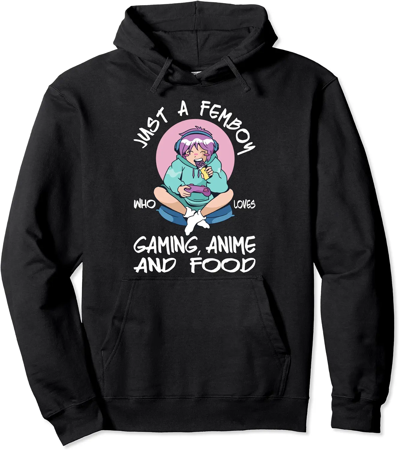 Femboy Outfit - Anime Gaming Femboy Top - Sissies Cosplay Pullover Hoodie - Nallelycor Shop 70B0BQW17ZND