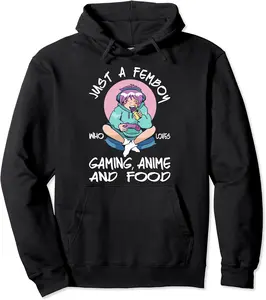 Femboy Outfit - Anime Gaming Femboy Top - Sissies Cosplay Pullover Hoodie - Nallelycor Shop 70B0BQW17ZND