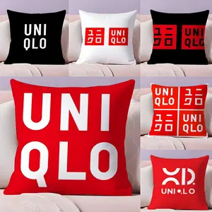 Fashiono UNIQLO Cushion Cover Plush Reversible Pillow Cover: Perfect for Car Rides, Sofa Lounging, Bedroom Relaxation & More A Thoughtful Gift for Loved Ones!