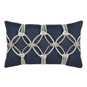 Elaine Smith Rope 12"x20" Outdoor Pillow