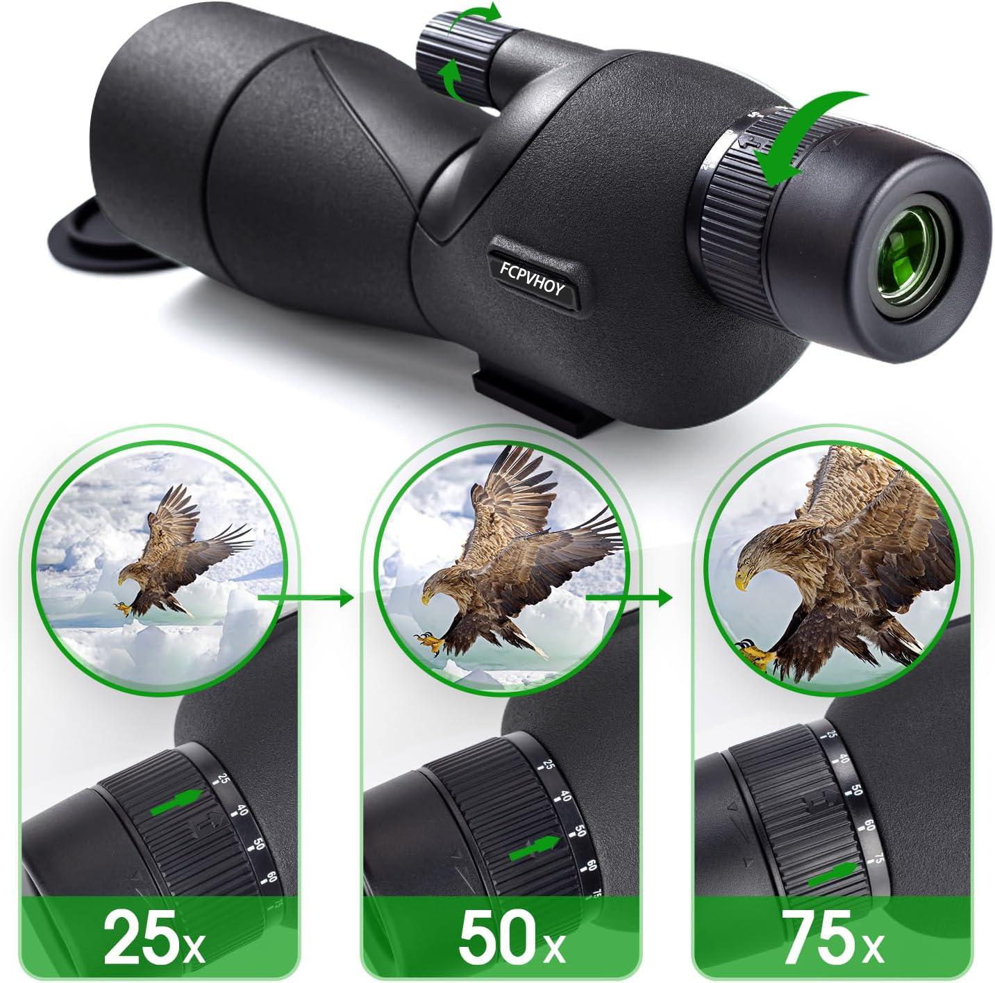 20-60x HD Spotting Scope | All-Optical Zoom | No Batteries Needed | Perfect Gift for The most ideal for men
