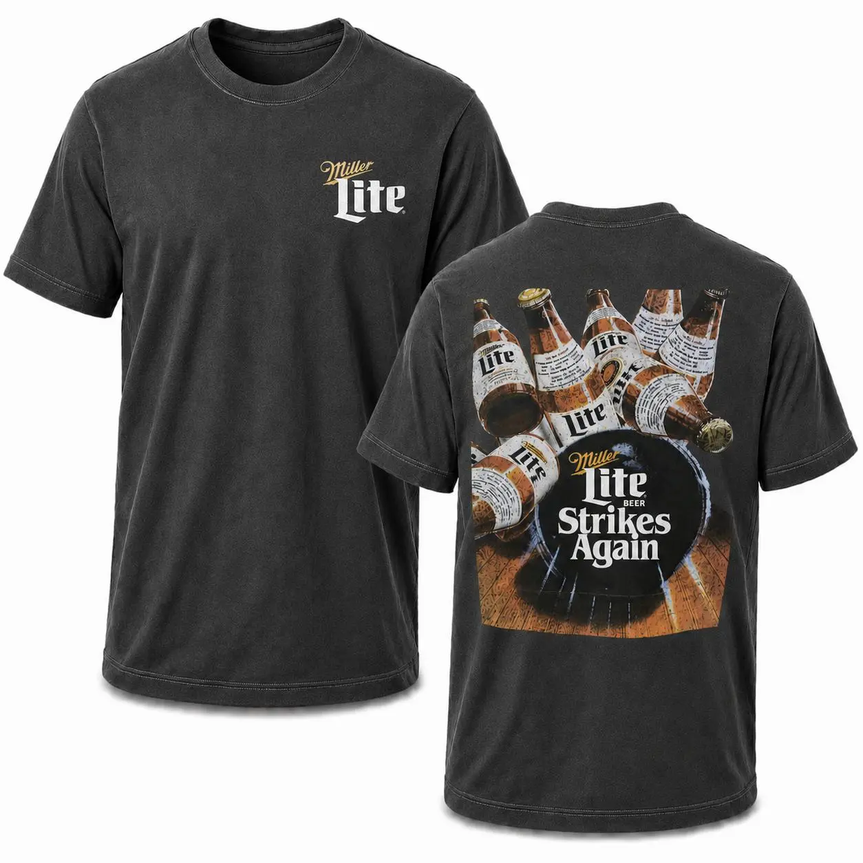 Retro Beer Strikes Again Tee – Funny Drinking Graphic Shirt, Vintage Bar Aesthetic T-Shirt, Casual Streetwear Apparel