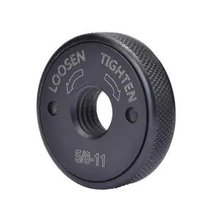 Self-Tightening Lock Nut, 5/8"-11 Thread Flange Nut for Angle Grinders, Quick Release Replacement Accessory Self-Tightening Lock Nut, 5/8"-11 Thread Flange Nut for Angle Grinders, Quick Release Replacement Accessory