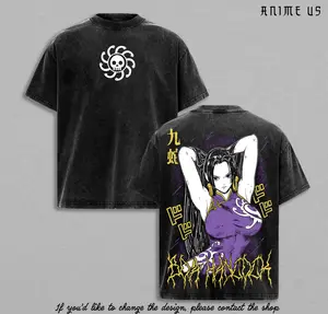Boa Hancock Tee | Kuja Pirates Empress Shirt | Snake Princess Graphic Vintage Washed T-Shirt | Anime Streetwear Oversized Top | Haki Queen Design