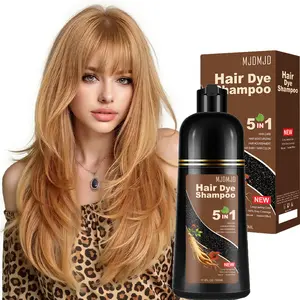 Blonde Brown Hair Dye Shampoo 5-in-1, Natural Plant Extract Hair Color, Long-Lasting Coverage, Gentle Formula for Men & Women