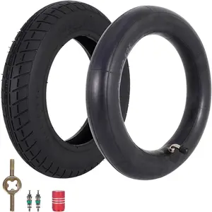 10x2-6.1 Inner Tube and Outer Tire Set Replacement for Electric Scooter, Hoverboard, Self-balancing Bike, 10 Inch Scooter Tire Lightweight Wear Resistant B